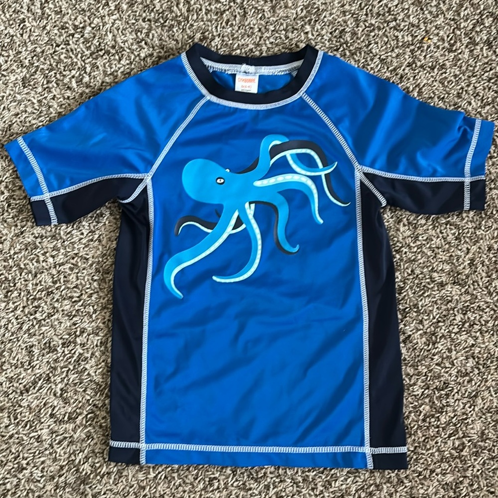 Gymboree Boys Blue Swim Shirt, size small
